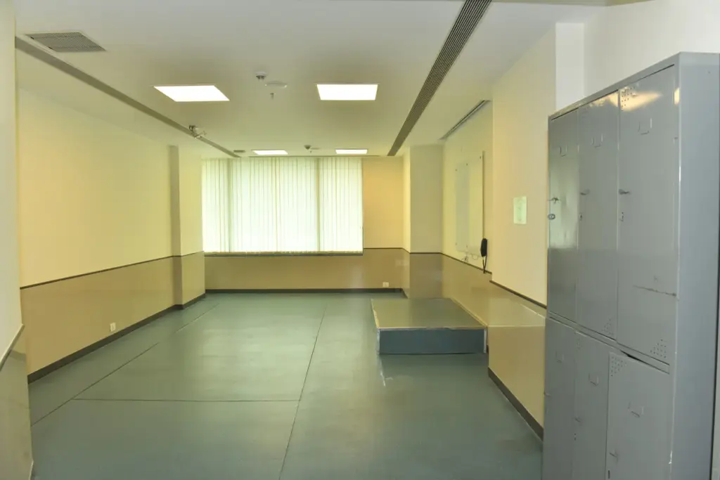 Vocal training room at Balgandharva Rangmandir, Bandra, Mumbai