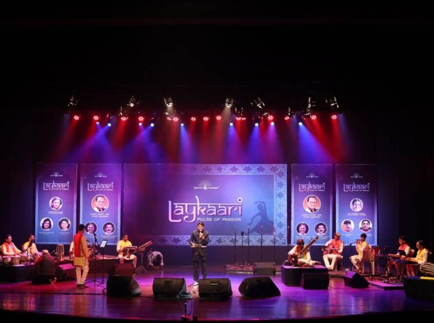 Bal Gandharva Rang Mandir auditorium during a classic stage performance