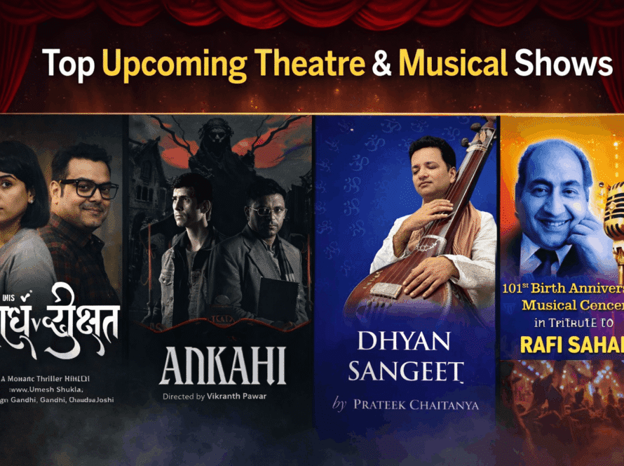 Top upcoming theatre plays and stage shows in Mumbai featuring popular performances and live events at Balgandharva Rangmandir auditorium